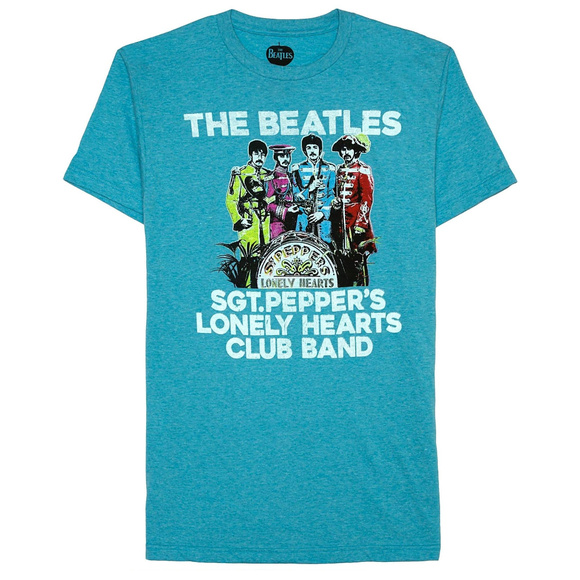 Beatles Sgt. Pepper's Club Logo rock Official T-Shirt L NWT - Picture 1 of 2